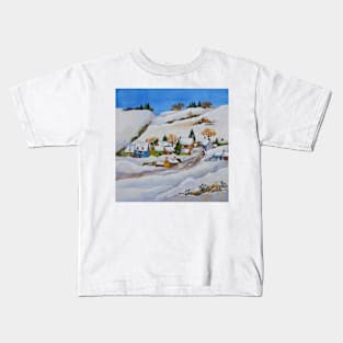 All Snuggled in White Kids T-Shirt